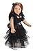 Sweet Dolly 18 Inch Doll Clothes Black Party Dress Costume Accessories for 18 Inch Dolls (Doll NOT Included)