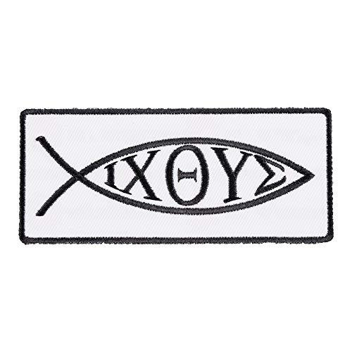 IXOYE Jesus Fish Patch, Religious Christian Patches