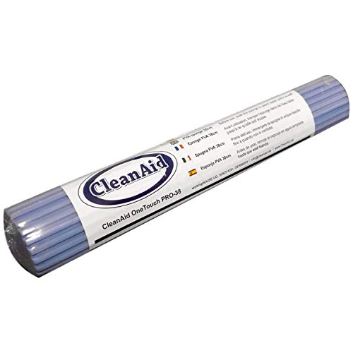 CleanAid OneTouch PRO-38, Doblemente de Rodillo Libre, PVA Esponja, Fregona, 38 cm de Ancho (La esponja OneTouch Pro-38)