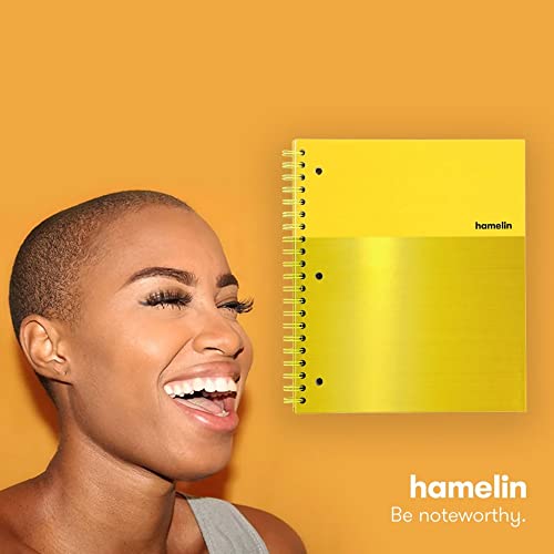 Cahier Hamelin quadrillé jaune soleil grand format de notes pour étudiants - 5