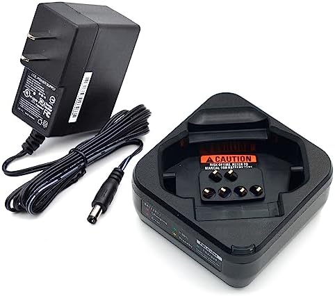 Kymate PMPN4468 Single Unit Charger for Motorola Radios DTR600 DTR700 DTR720 Desktop Charger Base Replacement PMPN4468A PMPN4469