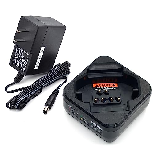 Kymate Pmpn4468 Single Unit Charger For Motorola Radios Dtr600 Dtr700 Dtr720 Desktop Charger Base Replacement Pmpn4468A Pmpn4469 #TOP2