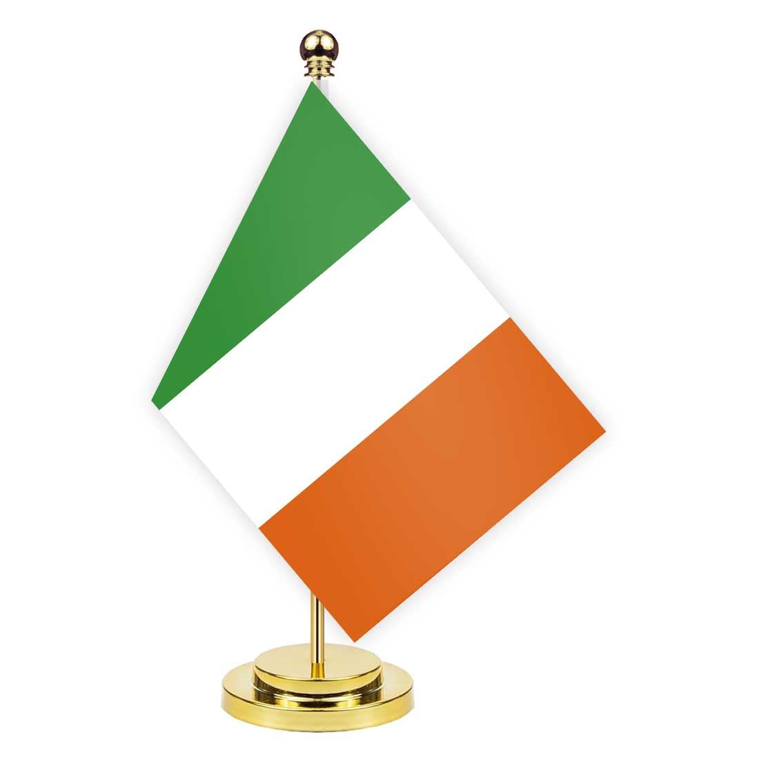 Ireland Desk Flag,12 inch Small Irish Indoor Banner,Small Printing Decor For Office Home Classroom Table