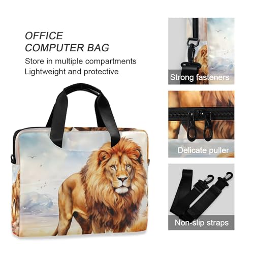 Maletín para laptop 13-15.6 pulg ALAZA Lion in Field miniatura 5