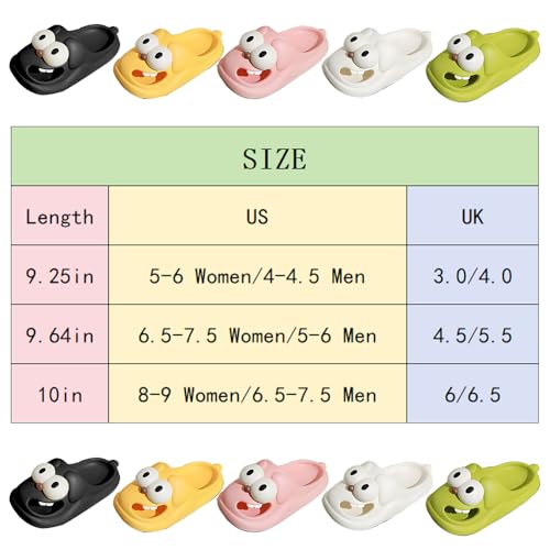 Soulmate Tongue Kiss Slippers Couples, Kissing Slippers for Couples, Big Toe Shoes Funny,Non-slip Quick Drying Soft Lightweight Shower Cloud Slides,Cartoon Package Head EVA Slides2