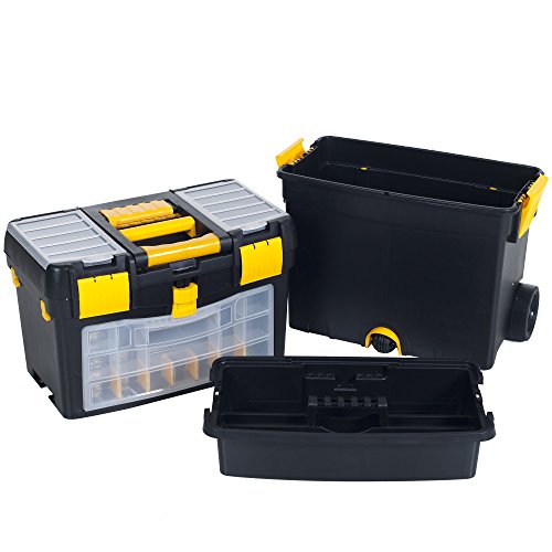 Stalwart Portable Tool Box With Wheels, Multipurpose #TOP1
