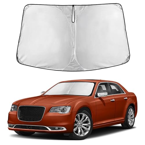 Image of Autovir Windshield Sun Shade Fit for 2019-2023 2024 2025 Cadillac XT4 Sunshade, Front Car Window Shades Sun Visor, Blocks UV Rays & Heat, Car Accessories