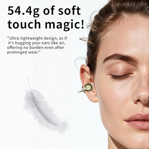Image of PEICHENG Earbuds Wireless Bluetooth Earphones, 5H Playback 50mAh+400mAh Power Case with Digital Display (Beige)