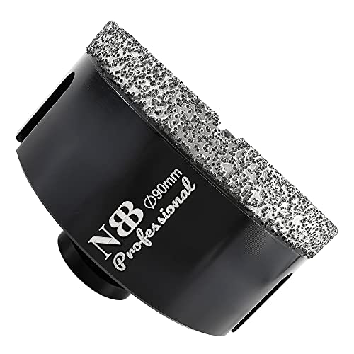 NBB Vacuum brazed Diamond Hole Saw with M14, for Dry or Wet Drilling Professionally on Hard Porcelain, Ceramic, Tile, Granite