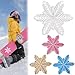 Bloepum DIY Snowboard Stomp Pads Snowboard Mat Snowflake Shape for Winter Snow Ice Ski Snowboards Stomp Pads Transparent