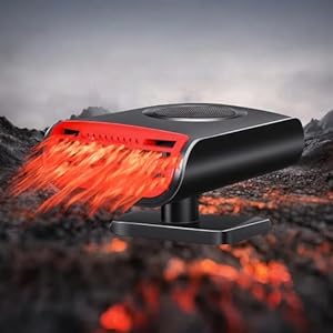 Calentador portátil para automóvil 2026, descongelador y desempañador rápido de 12 V 150 W, calentador 2 en 1 y ventilador frío, enchufe al encendedor de cigarrillos