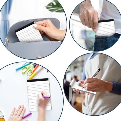 Image of 8 Pack Note Pads 4x6 Inch Paper of White Small Notepads 4x6 for Work Study