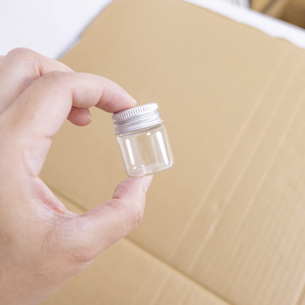 6 Bouteilles En Verre 20ml Avec Bouchon Aluminium - Parfaites Pour Cosméticos, Huiles Essentielles Et Créations DIY | Étanchéité Maxi
