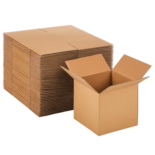 Image of Qilery 200 Pcs Small Shipping Boxes White Corrugated Cardboard Box