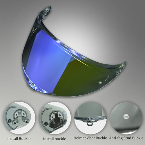 Image of AGV K6 and K6S Visor (Aurora Blue)