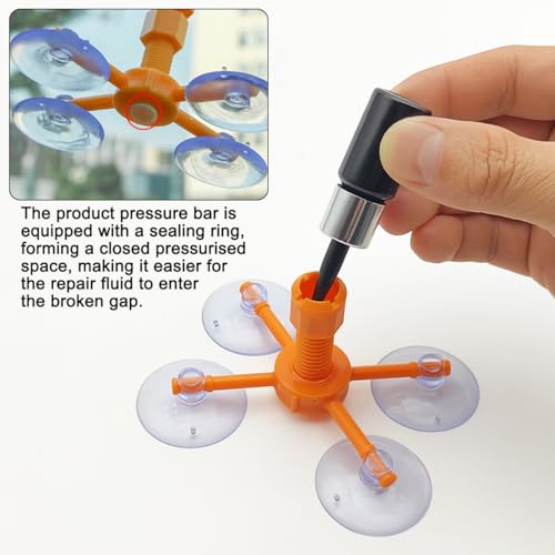 Image of maxin Windshield Repair Kit,Upgraded Windshield Repair Kit for Chips and Cracks, Windshield Chip Repair Kit Quick Fix for Chips, Cracks, StarShaped Crack Chips, Fix Chips Crack
