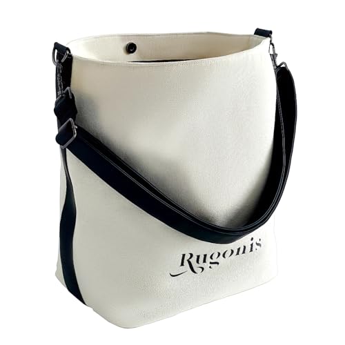 Rugonis Heavy Duty Canvas Bucket Bag for Women & Men - 25L L...