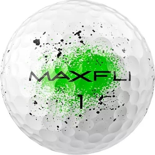 2025 Maxfli(マックスフライ) ゴルフボール Straightfli Golf Balls ストレートフライ グラフィティ GRAFFITI 曲がりにくいボール ルール適合 マルチカラー Multicolor [並行輸入品] 6枚目