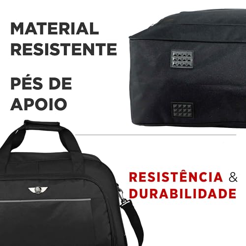SANTINO, Sacola de Viagem Brooklin Poliéster Santino - SAS14U Cor: Preto