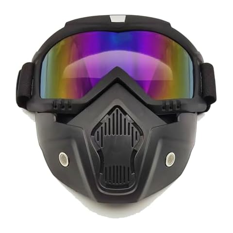 PPGAREGO Paintball Mask Anti Fog | Airsoft Helmet And Mask Full Face | Tactical Mask for Men | Airsoft Goggles Ballistic Goggles Tactical Goggles | For Skiing Paintball Shooting Cycling Fishing (M001) Cover
