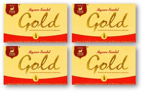 Mysore Sandal Gold Soap 125g (pack of 4) Unique|
