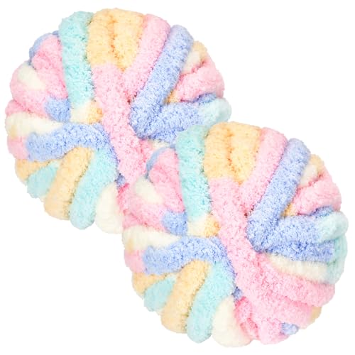 Dicke Wolle Garn 500g 54 m Chunky Yarn Soft xxl Wolle zum Handstricken Sperrige Armstricken wolle zum Häkeln von Kissen Decken Schals Puppen Taschen Teppiche Mützen Haustierbetten (Color)