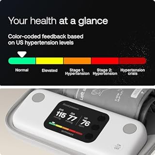 Withings BPM Vision – Smart Arm Blood Pressure Monitor | FDA-Cleared | Easy-to-use, Accurate Systolic & Diastolic Measurements, Wide Range Cuff | Wi-Fi & Bluetooth | iOS & Android | FSA/HSA