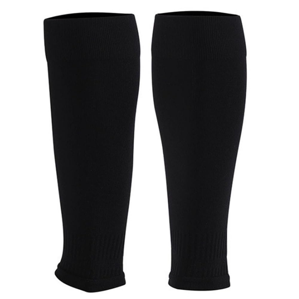 Kalbstütze Brace Fußballsocken Atmungsaktive Waden-Sportsocken(Black)