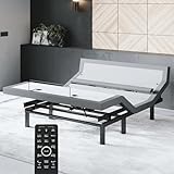 Sven & Son Bliss Adjustable Bed Base Frame Only, Head and Foot Lift, Lumbar Support, Head-Pillow-Tilt, Massage, Under-Bed Lights, USB, Memory Positions, Zero Gravity - Queen
