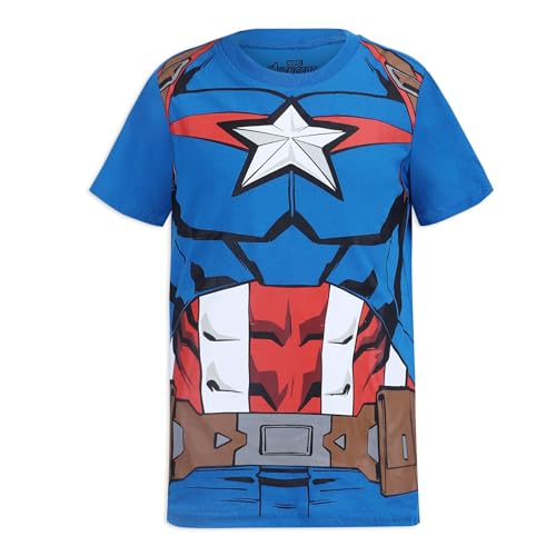 Image of Marvel Avengers Boys' Captain America, Thor, Hulk or Iron Man T-Shirt and Jogger Set for Toddler and Little Kids