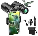 Sogries 12x42 hochauflösend Fernglas Erwachsene BAK4/FMC Prismen + Brillenträger-Stativ-Set für Vogelbeobachtung Outdoor