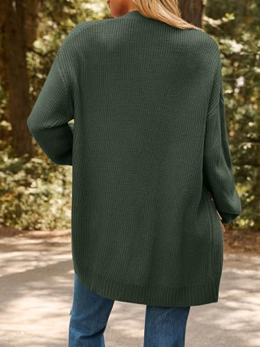 Image of LILLUSORY Womens Oversized Cardigans Soft Knit Cardigan Sweater with Pockets