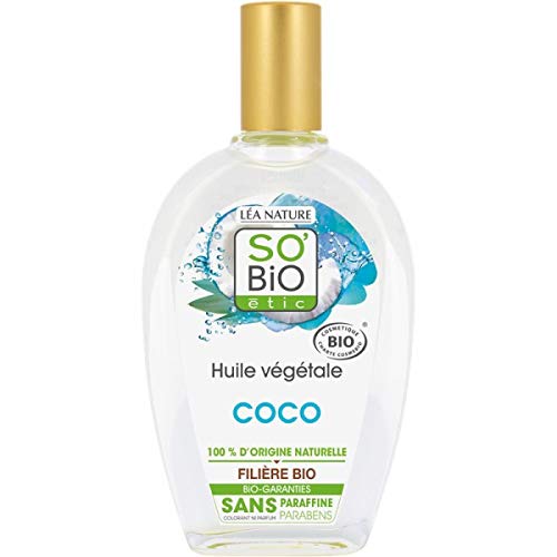 So Bio Organic Coconut Hair & Beauty Oil, 50ml | Vegan | For dry skin & hair.