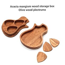 Btuty Guitare Pick Set Délicat en bois Plectrum Storage Holder Case Box avec 3 pcs Médiator de Guitare Bois Guitare… - Les Beatles, Paul McCartney, John Lennon, RIngo Starr, George Harrison Btuty Guitare Pick Set Délicat en bois Plectrum Storage Holder Case Box avec 3 pcs Médiator de Guitare Bois Guitare… – Image 4