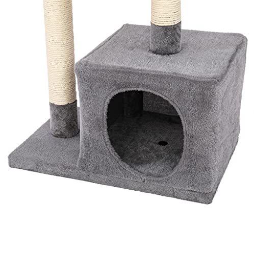 Arbre à chat 32 pouces avec grattoir et jouets d'escalade - 7