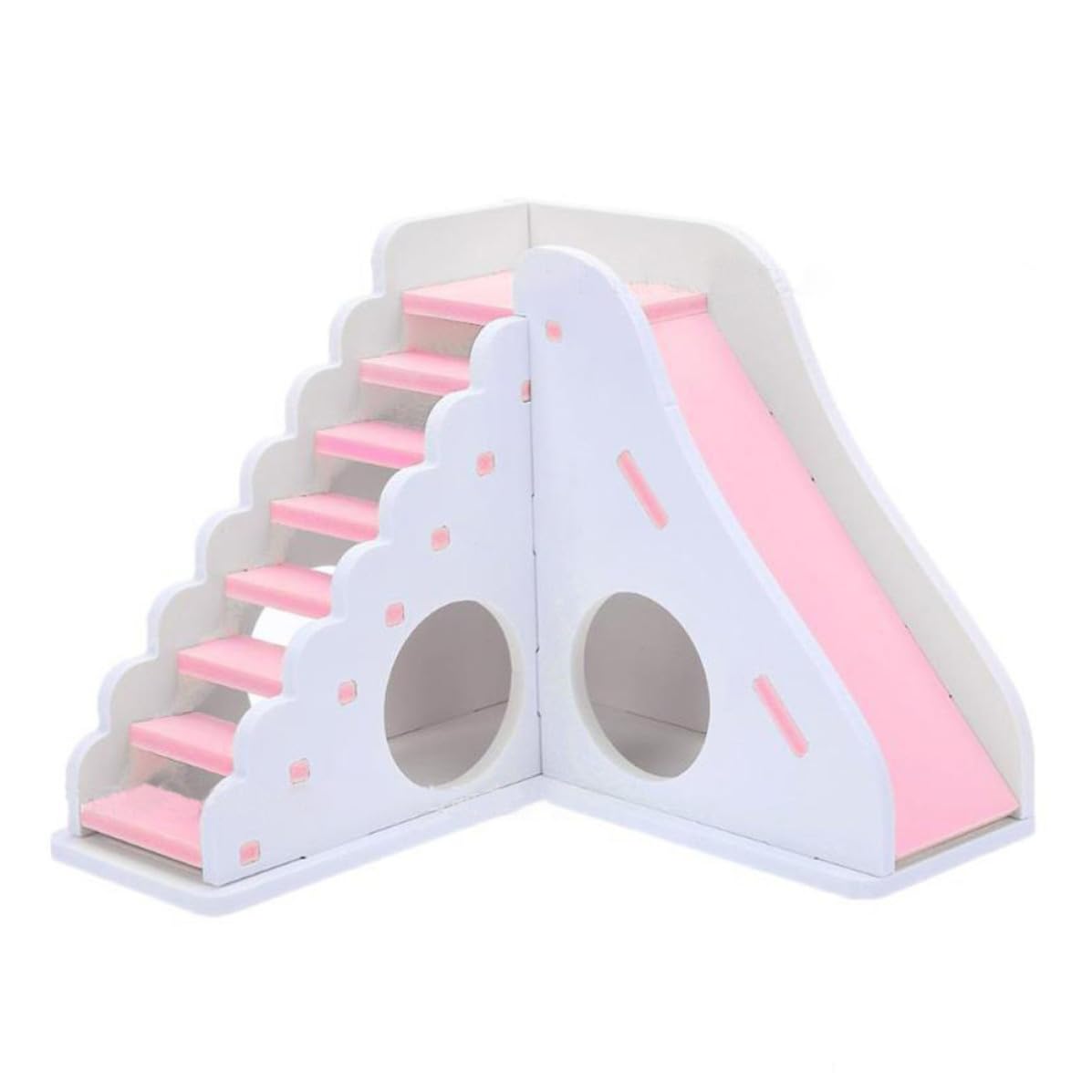 Wooden House Playground Slide Hamster for Small Pets