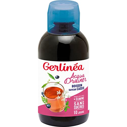 Gerlinéa - Acqua Drainer - Boisson Drainante Riche en Actifs Végétaux - Goût Cassis - 500 ml - 189141