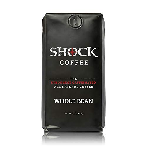 Shock Whole Bean Coffee - All Natural With The Strongest Caffeine Boost For