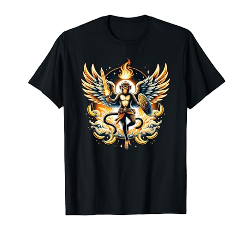 Mono místico con alas Cool Bravery Magic Quest Camiseta