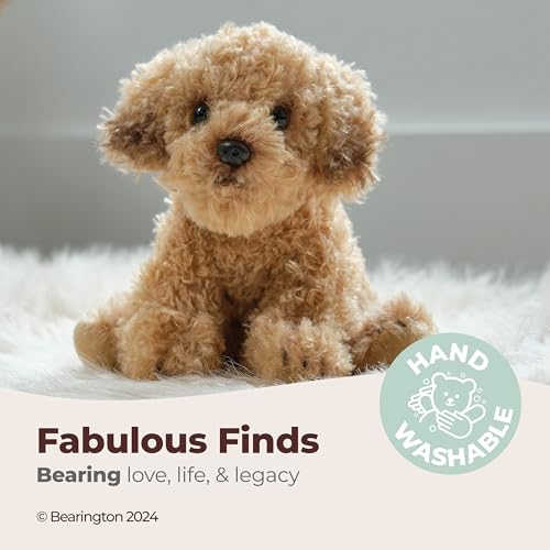 Bearington Lil' Doodles Small Plush Labradoodle Stuffed Animal Puppy Dog, 6.5 inches