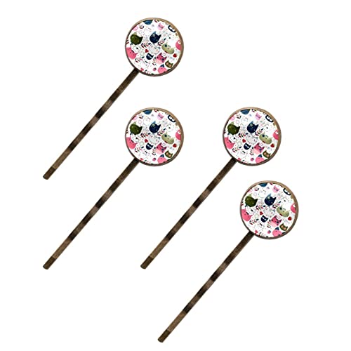 Barrettes mignonnes faites à la main en forme de chat avec finitions artisanales de prestige