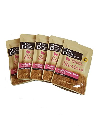 Pure Balance Gourmet Cat Treats Starters Poached Salmon Recipe (5