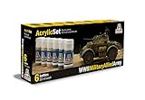 Muy conveniente Italeri 510000440 - Conjunto de Colores para los Modelos Pintura, la razón: Las Tropas aliadas, la Segunda Guerra Mundial