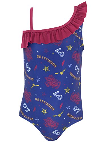 Harry Potter Girls' Gryffindor Swimsuit Size 12 Blue
