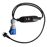 WATTSTUNDE® CEE Einspeisekabel mit FI