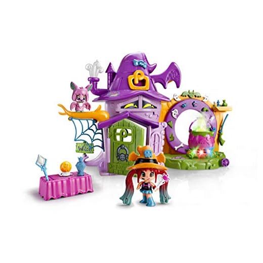 Pinypon - La Casa Encantada de Brujitas, con 1 figurita de bruja, para niños y niñas de 4 a 8 años (Famosa 700014711)