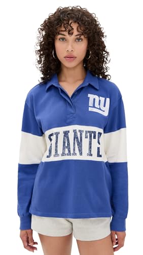 Junk Food Womens Giants Rugby Sweatshirt Liberty/White S