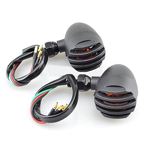Clignotants LED Moto Universels Riloer - Jaune 12V - 9 LEDs Par Feu - ABS Étanche - Pack De 2