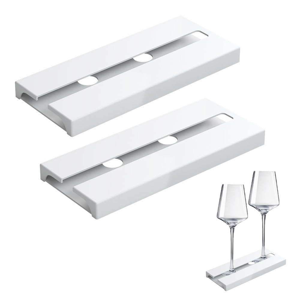 Trsnzul 2 Piezas Soporte para Copas de Vino Colgador Copas de Vino Estante para Copas de Vino Soporte Copas Colgante Soporte para Copas Estante para Colgar Copas de Vino para Cocina, Hogar