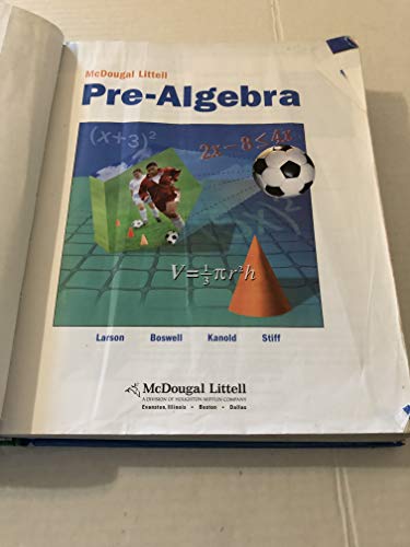 Pre-algebra, Grades 7-8: Mcdougal Littell Middle School Math